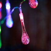 LED Lichterkette Wassertropfen mehrfarbig 