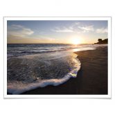 Poster Sonnenuntergang am Meer 