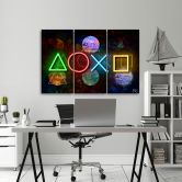 Leinwandbild 3 teilig, Spielkonsole 