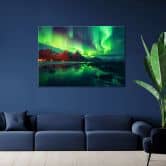 Leinwandbild, Polarlicht Natur 
