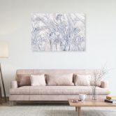 Canvas schilderij, Irys bloemen blauw 