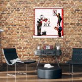 Canvas schilderij, Banksy en Love New York 