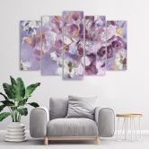 Leinwandbild 5 teilig, Iris Blume 
