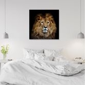 Leinwandbild, Majestätischer Löwe 