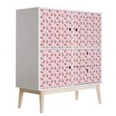 Møbelfolie, dekorativ folie - kan tørres af - blomster pink 
