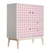 Möbelfolie, Dekofolie - abwischbar - Margeriten Rosa 