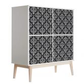 Furniture Wrap - Baroque - black 