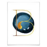 Poster – Een Gouden letter B 