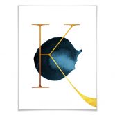 Poster – Een Gouden letter K 