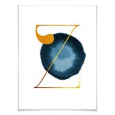 Poster – Een Gouden letter Z 