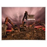 Poster Majkut - Travail de chantier 