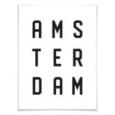 Poster - Typographie Amsterdam 