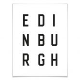 Poster - Typographie Edinburgh 