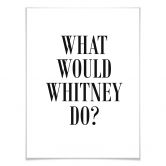Plakat - What would Whitney do? 