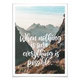 Poster When nothing is sure 