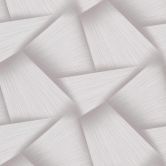 Vliestapete mit geometrischen Formen und Metallic-Effekt in creme 