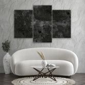 Leinwandbild 3 teilig, Alte Betonwand 