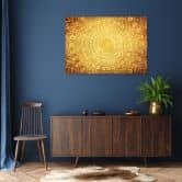 Leinwandbild, Gold Mandala Abstraktion 