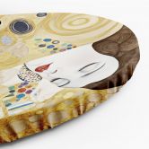 Rundes Leinwandbild - Frau Porträt abstrakt - G. Klimt 