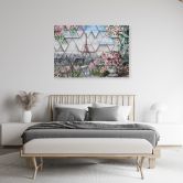 Leinwandbild, Eiffelturm Paris 3D 