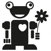 Sticker mural - Robot Lenni 