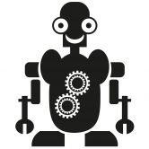 Robot Maurice wallsticker 