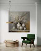 Leinwandbild Stillleben Blumen Vase 