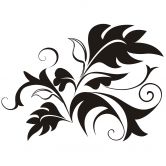 Wandtattoo Farn abstrakt 