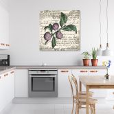 Canvasbillede, vintage blomme 