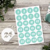Sticker Adventskalender Zahlen 02 