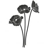 Wandtattoo Mohnblumen-Trio 