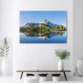Leinwandbild, Wald Berge Natur Landschaft 