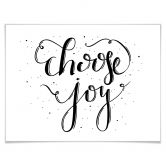 Poster Choose Joy - weiß 