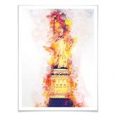 Poster Hugonnard - Watercolour: Statue of Liberty 