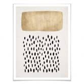 Poster Kubistika - Goldene Wolke 