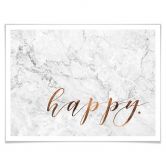 Poster Kupferoptik - Happy 