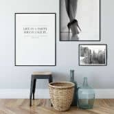 Poster Audrey Hepburn - Life is a party 