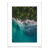 Poster Der Blick von oben: Wald und Meer 