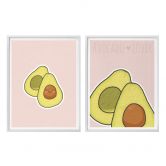 Poster-Set mit Bilderrahmen Avocado Lover (2er Set) 