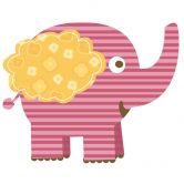 Wandtattoo Elefant (Muster) 