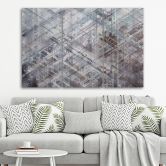 Leinwandbild 3 teilig, Abstrakte geometrische Formen 
