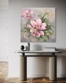 Leinwandbild Shabby Chic Blume 