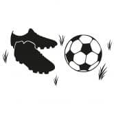 Wandtattoo Fussballschuhe 