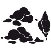 Wandtattoo Wolken-Set 