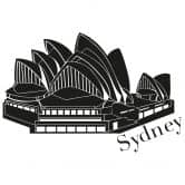 Wandtattoo Sydney Oper 