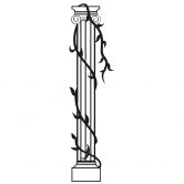 Wandtattoo Säule mit Ranke 