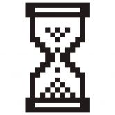 Wandtattoo Sanduhr 