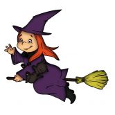 Muursticker Halloweenheks 2 