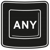 Wandtattoo Any Key 