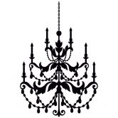 Wandtattoo Kronleuchter 2 